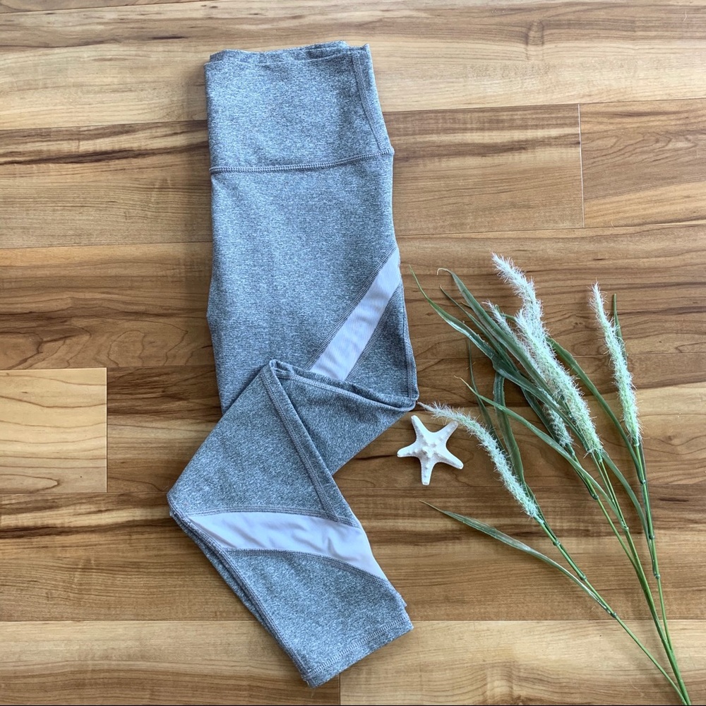 Aerie 7/8 High-Rise Mesh Insert Leggings